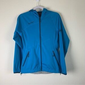 Mammut Womens blue Lemah full zip hooded jacket XS